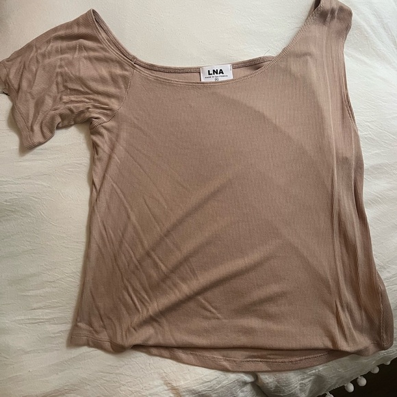 LNA Ribbed Tan Sleeveless Top from Aritzia size XL - Picture 1 of 3